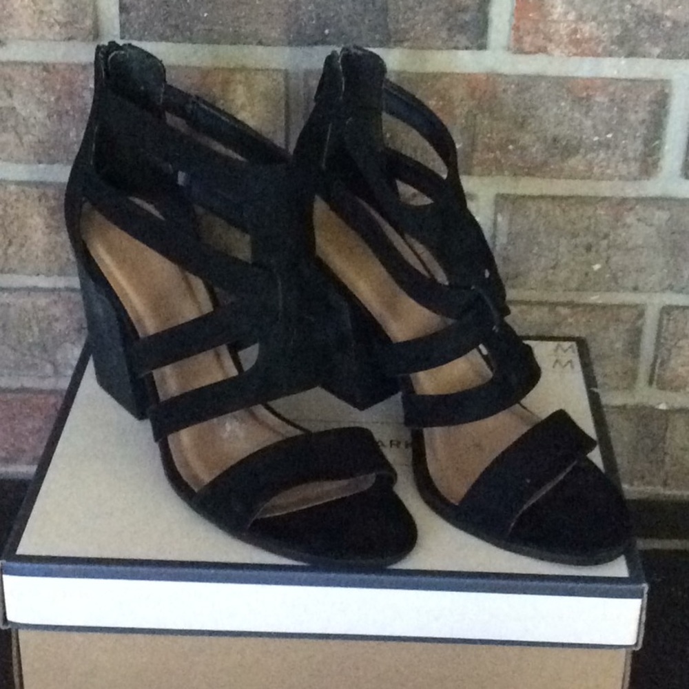 MELROSE & MARKET RORY-FAB STRAPPY HEELS - 10 M
